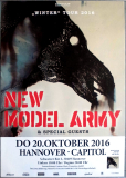 NEW MODEL ARMY - 2016 - Live In Concert - Winter Tour - Poster - Hannover