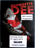 GEORGETTE DEE - 2013 - Live in Concert - Poster - D�sseldorf