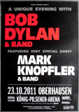 DYLAN, BOB - MARK KNOPFLER - 2011 - Live In Concert - Poster - Oberhausen