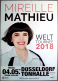 MATHIEU, MIREILLE - 2018 - Live In Concert - Welt Tour - Poster - D�sseldorf N