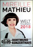 MATHIEU, MIREILLE - 2018 - Live In Concert - Welt Tour - Poster - Dortmund