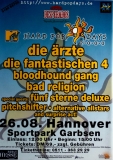 HARD POP DAYS - 2000 - rzte - Bloodhound Gang - Religion - Poster - Hannover