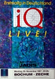 IQ - 1987 - Plakat - In Concert - Jadis - Nomzamo Tour - Poster - Bochum