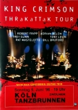 KING CRIMSON - 1996 - Live In Concert - Thrakattak Tour - Poster - Kln
