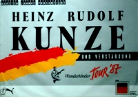 KUNZE, HEINZ RUDOLF - 1987 - In Concert - Wunderkinder Tour - Poster
