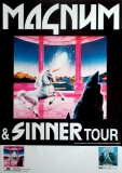 MAGNUM - 1986 - Plakat - In Concert - Sinner - Vigilante Tour - Poster