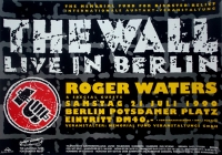 WATERS, ROGER - PINK FLOYD - 1990 - Plakat - The Wall - Poster - Berlin