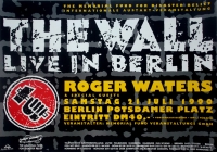 WATERS, ROGER - PINK FLOYD - 1990 - In Concert - The Wall - Poster - Berlin