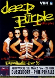 DEEP PURPLE - 1996 - In Concert - Purpendicular Tour - Poster - Dsseldorf