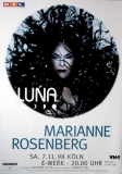 ROSENBERG, MARIANNE - 1998 - Live In Concert - Luna Tour - Poster - Kln