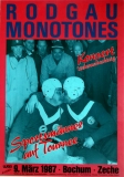 RODGAU MONOTONES - 1987 - In Concert - Sportsmnner Tour - Poster - Bochum