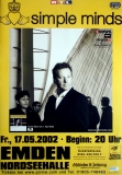 SIMPLE MINDS - 2002 - Live In Concert - Cry Tour - Poster - Emden