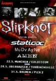 SLIPKNOT - 2001 - Static X - Amen - Live In Concert Tour - Poster