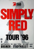 SIMPLY RED - 1996 - Live In Concert - Life Tour - Poster - Bremen - B