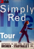 SIMPLY RED - 1996 - Plakat - In Concert - Life Tour - Poster - Bremen
