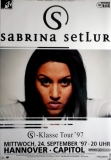 SETLUR, SABRINA - 1997 - In Concert - S-Klasse Tour - Poster - Hannover