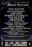 AMPHI FESTIVAL - 2006 - Plakat - VNV Nation - And One - Unheilg - Poster - Kln***