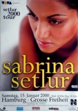SETLUR, SABRINA - 2000 - Live In Concert Tour - Poster - Hamburg