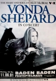 SHEPARD, VONDA - 2001 - In Concert - Heart and Soul Tour - Poster - Baden Baden