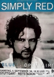SIMPLY RED - 1999 - Live In Concert - Blue Tour - Poster - Stuttgart