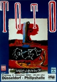 TOTO - 1992 - Live In Concert - Kingdom of Desire Tour - Poster - Dsseldorf
