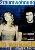 2 RAUMWOHNUNG - HUMPE - 2002 - Tourplakat - In Wirklich - Tourposter