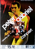 GABRIEL, PETER - GENESIS - 1978 - Konzertplakat - Tourposter - Mannheim