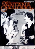 SANTANA - 1978 - Plakat - In Concert - An Evening Tour - Poster - Heidelberg