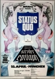 STATUS QUO - 1974 - Konzertplakat - Epitaph - Stryder - Tourposter