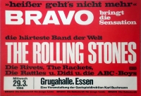 ROLLING STONES - 1966-03-29 - Konzerplakat - The Rattles - Poster - Essen