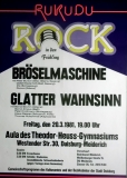 ROCK IN DEN FRHLING - 1981 - Plakat - Brselmaschine - Poster - Duisburg