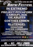 AMPHI FESTIVAL - 2005 - Project Pitchfork - Krupps - Poster - Gelsenkirchen