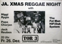 JAMAICA XMAS REGGAE NIGHT - 1986 - Plakat - Concert - Poster - Dsseldorf
