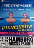 RIGHT SAID FRED - 2002 - In Concert - Fredhead Tour - Poster - Hamburg