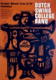 DUTCH SWING COLLEGE BAND - 1962 - Jazz - Gnther Kieser - Poster - Dsseldorf***