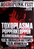 AGGROPUNK FEST - 2014 - Plakat - Punk - Toxoplasma - Poster - Oberhausen***