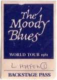 MOODY BLUES - 1981 - Pass - World Tour - Backstage