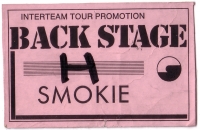 SMOKIE - 1978 - Pass - Tour - Backstage