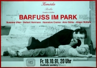 BARFUSS IM PARK - 1991 - Plakat - Theater - Komdie - Uhlen - Hermann - Poster***