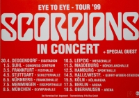 SCORPIONS - 1999 - Live In Concert - Eye to Eye Tour - Poster