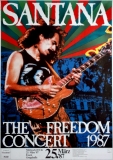SANTANA - 1987 - Plakat - In Concert - Freedom Tour - Poster - Essen