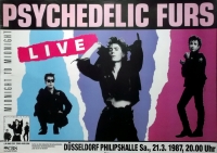 PSYCHEDELIC FURS - 1987 - Concert - Midnight to Midnight - Poster - Dsseldorf