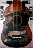 AMERICAN FOLK & BLUES - 1980 - Plakat - Gnther Kieser - Poster - A0