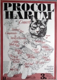 PROCOL HARUM - 1977 - Plakat - Gnther Kieser - Poster - Autogramm / Signed