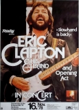 CLAPTON, ERIC - 1978 - Plakat - Gnther Kieser - Poster - Hamburg