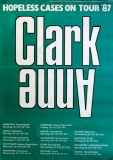 CLARK, ANNE - 1987 - Tourplakat - Hopless Cases Tour - Poster - Schrift