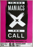 10.000 MANIACS - 1987 - Plakat - In Concert - The Call Tour - Poster - Dsseldorf***