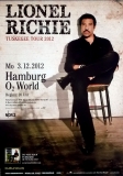 RICHIE, LIONEL - COMMODORES - 2012 - Live In Concert Tour - Poster - Hamburg