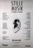 STILLE MUSIK - 1996 - Konzertplakat - John Cage - Poster - Hamburg