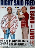 RIGHT SAID FRED - 2002 - Live In Concet - Stand Up Tour - Poster - Hamburg
